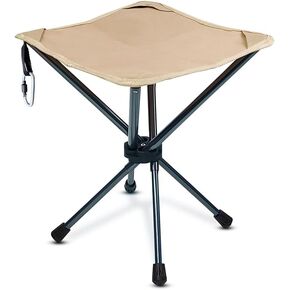 Lightweight Camping Stool 7075 Aluminum Small Folding Camping portable Chair with Carry Bag Retractable Backpacking Stool for Travel Camping Hiking Fishing Garden Work Picnic BBQ Outdoor（green）