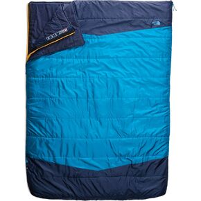 THE NORTH FACE Dolomite One 15F / -9C, 3-in-1 Insulated Camping Sleeping Bag for Two People, Hyper Blue/Radiant Yellow-NPF, Long