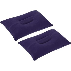 2 Pack Inflatable Pillow - Ultralight Inflatable Camping Travel Pillow, Neck Lumbar Support, Apply to Travel, Camping (14 x 9 Inch, Blue) in Kuwait