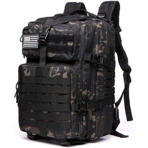 Thuram 45L Sturdy Nylon Waterproof Fishing Hunting Backpack Outdoor Military Rucksacks Tactical Sports Camping Hiking (ACU)