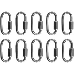 US Stainless 10 Pieces Stainless Steel 316 Quick Link 4mm (5/32") Marine Grade