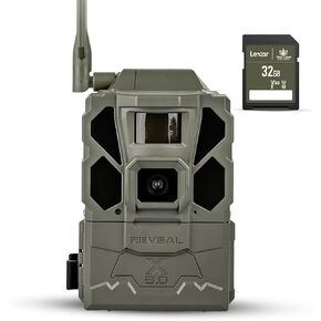 Tactacam REVEAL X Gen 3.0 Cellular Trail Camera - Multi Carrier, HD Photos & Videos, Pre-Installed Antenna, Built-in GPS, Best Battery Life, Low-Glow IR Flash, Fast Trigger Speed + 32GB SD Card (1 PK)