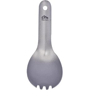 iClimb Titanium Spork Ultralight Compact Portable Flatware Tableware with Bag for Outdoor Camping Backpacking Hiking Travel Picnic (Spoon & Fork & Bottle Opener Combo)