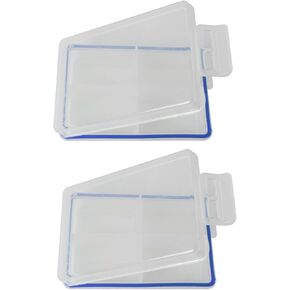 2PCS Small Tackle Box Organizer, Mini Tackle Box Fishing Tackle Box Organizer Snackle Box Container for Hook Lures Flies Fly Tying