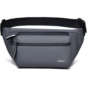 Sling Crossbody Fanny Pack for Men Women Waterproof Chest Bag Lightweight Belt Bag for Travel Running Hiking Workout Dog Walking Fishing (Army Green)