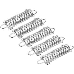 MECCANIXITY Tent Spring Buckle, 120x37mm Heavy Type Stainless Steel Rope Tensioner Accessories for Awning Tarps Wire Racks, Pack of 5