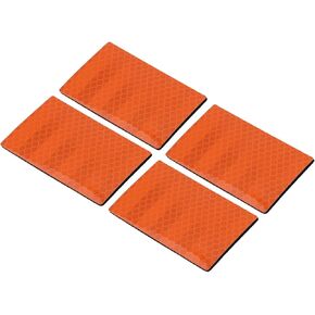 PATIKIL Reflective Patch 2"x3", 4 Pcs Hook & Loop Fastener Safety Appliques for Night Sportsperson Worker Hiker, Blue