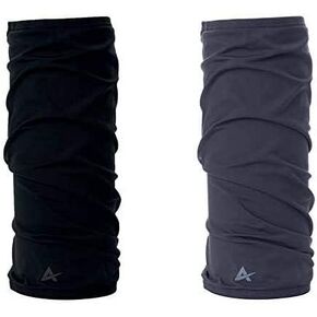 Arctic Cool Instant Cooling UPF 50+ UV Protection Neck Gaiter, Face Mask, Headband | 12-in-1 Excellent Sun Protection for Fishing, Boating, Face Protection, Gardening, Working 2 Pack