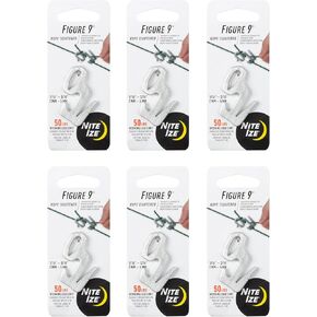 Nite Ize Figure 9 Rope Tightener - Small - 6 Count (6 Pack)