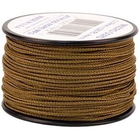 Atwood Rope Micro Cord Paracord 1.18mm (3/64") X 125ft Spool USA Made, Coyote Brown