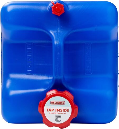 حاوية مياه صلبة Aqua-Tainer سعة 4 جالون من Reliance Products، أزرق، 11.3 بوصة × 11.0 بوصة × 10.8 بوصة in Kuwait