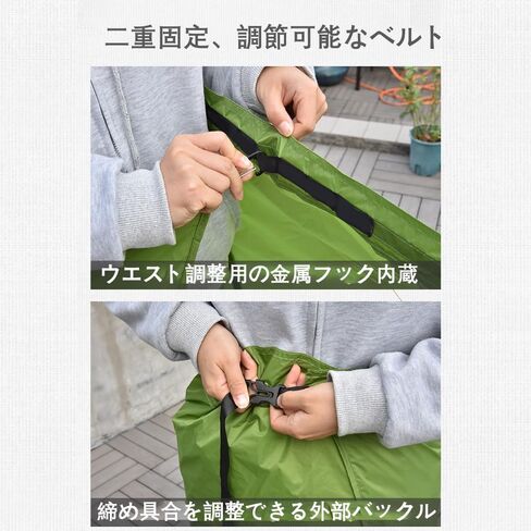 Rain Skirt Ultralight Adjustable for Hiking Backpacking 20D Nylon Rainwear Rainproof Skirt for Fishing Camping in Saudi Arabia