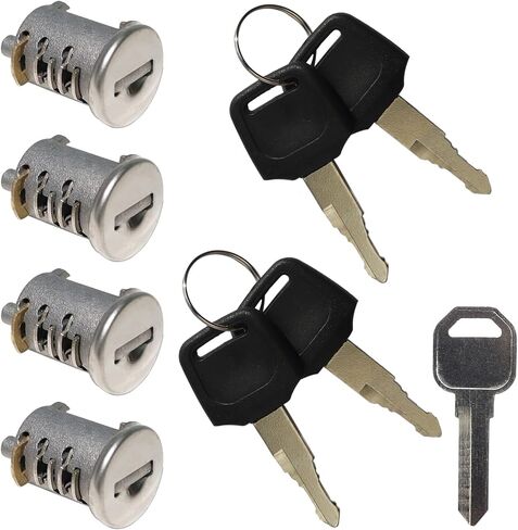 4 Pack Lock Cores for Yakima SKS Car Roof Rack System Components, Includes 4 Cylinders Cores, 4 Opening Keys and 1 Control Key (4 Pack) in Saudi Arabia