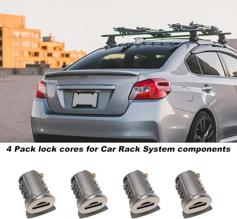 4 Pack Lock Cores for Yakima SKS Car Roof Rack System Components, Includes 4 Cylinders Cores, 4 Opening Keys and 1 Control Key (4 Pack) in Saudi Arabia