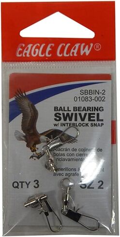 Eagle Claw Ball Bearing Swivel W/Interlock SNAP-2 in Saudi Arabia