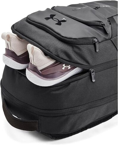 Under Armour Unisex, Hustle 6.0 Pro Backpack (003) Black Full Heather/Black/Black One Size Fits Most in Saudi Arabia