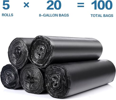 100 Portable Toilet Bags, Camping Toilet Bags, 8 Gallon Thick Compostable Toilet Bags, For Bucket Toilet Biodegradable Toilet Bags, Biodegradable Waste Bags for Outdoor Boating Trips Camping in Saudi Arabia