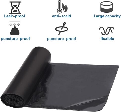 100 Portable Toilet Bags, Camping Toilet Bags, 8 Gallon Thick Compostable Toilet Bags, For Bucket Toilet Biodegradable Toilet Bags, Biodegradable Waste Bags for Outdoor Boating Trips Camping in Saudi Arabia
