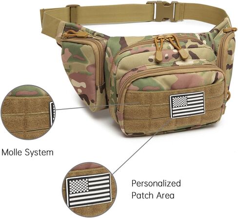 Tactical Fanny Pack for Men Alpha ccw Canvas Gun Multicam Comforttac Ultimate Large Tackle Hunting Coyote Tan Chest Holster Bag for Men Excellent Elite Spanker edc Pouch Molle Military in Saudi Arabia