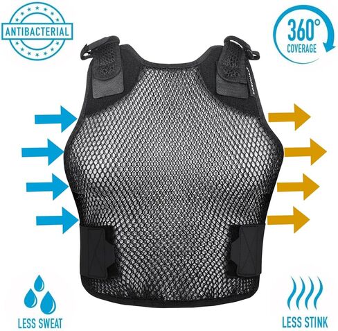 سترة تهوية - ابق هادئًا ومريحًا تحت المعدات التكتيكية - تدفق هواء قابل للتعديل لتعزيز التهوية in Kuwait