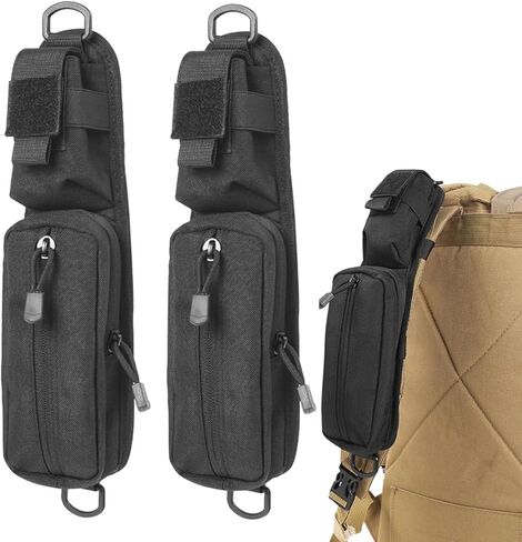 AZB قطعتان من حقيبة إكسسوارات مولي من نسخة جيب بسحاب مزدوج، حقيبة ظهر بحزام كتف وحقيبة كتف إضافية in Kuwait