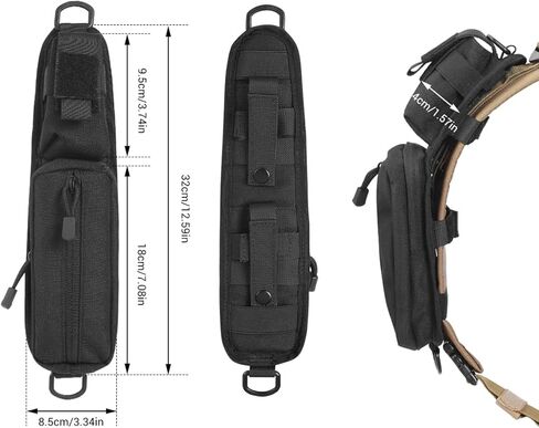 AZB قطعتان من حقيبة إكسسوارات مولي من نسخة جيب بسحاب مزدوج، حقيبة ظهر بحزام كتف وحقيبة كتف إضافية in Kuwait