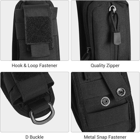 AZB قطعتان من حقيبة إكسسوارات مولي من نسخة جيب بسحاب مزدوج، حقيبة ظهر بحزام كتف وحقيبة كتف إضافية in Kuwait