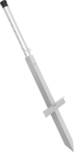BLUEWING Adjustable Anodized Aluminum Sand Spike Corrosion Resistance Surf Fishing Rod Holder for Beach Fishing Sand Spikes, 1pc in Saudi Arabia