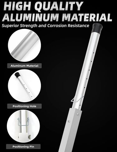 BLUEWING Adjustable Anodized Aluminum Sand Spike Corrosion Resistance Surf Fishing Rod Holder for Beach Fishing Sand Spikes, 1pc in Saudi Arabia