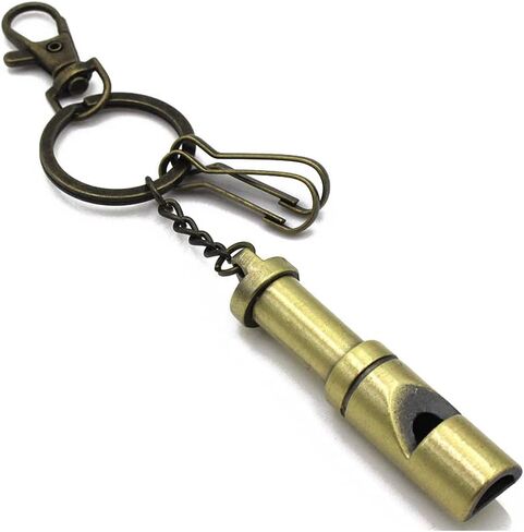Emergency Whistle Survival Whistle Safety Whistle Vintage Whistle with Keychain for Hiking Camping Sports in Kuwait