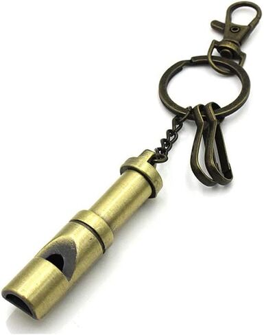 Emergency Whistle Survival Whistle Safety Whistle Vintage Whistle with Keychain for Hiking Camping Sports in Kuwait