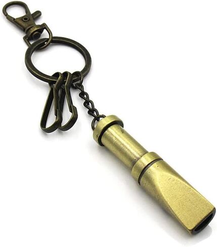 Emergency Whistle Survival Whistle Safety Whistle Vintage Whistle with Keychain for Hiking Camping Sports in Kuwait
