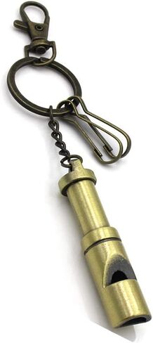 Emergency Whistle Survival Whistle Safety Whistle Vintage Whistle with Keychain for Hiking Camping Sports in Kuwait