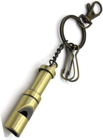 Emergency Whistle Survival Whistle Safety Whistle Vintage Whistle with Keychain for Hiking Camping Sports in Kuwait