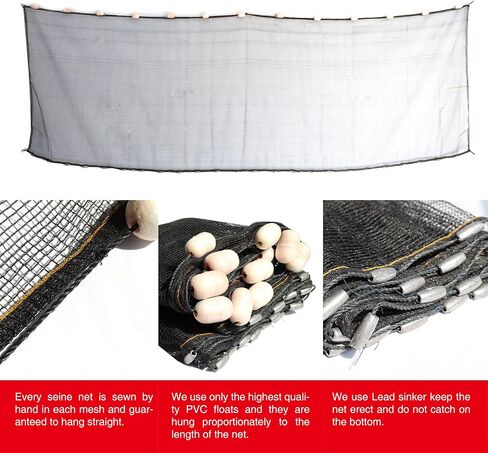 Professional Seine Net | Ultra Strong | Maximizes Catch | Ideal for Both Commercial and Recreational Fishing | Multiple in Saudi Arabia