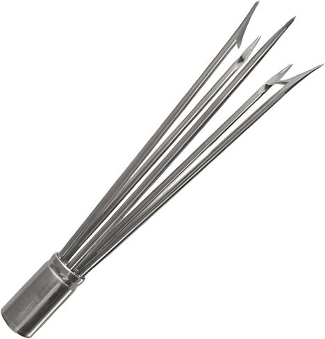 – Spearfishing 5-Prong Stainless Steel Spearhead with M6 Thread - Durable Fishing Harpoon Tip for Pole Spear Fishing in Saudi Arabia