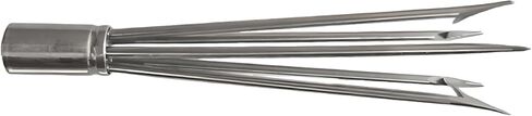 – Spearfishing 5-Prong Stainless Steel Spearhead with M6 Thread - Durable Fishing Harpoon Tip for Pole Spear Fishing in Saudi Arabia