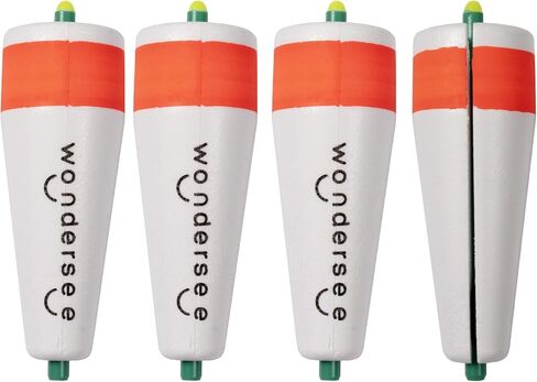 Fishing Floats Weighted Slotted Peg Popping Floats Slip Bobbers, Pack of 4 in Saudi Arabia