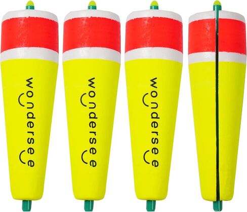 Fishing Floats Weighted Slotted Peg Popping Floats Slip Bobbers, Pack of 4 in Saudi Arabia