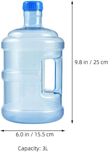 BESPORTBLE 1 Set Pure Bucket 5 Gallon Water Bottle 2 Gallon Water Jug Large Capacity Water Jug Water Dispenser Jug Handle Design Water Jug Big Water Bottle Water Bottles Pc Portable Travel Rv in Saudi Arabia