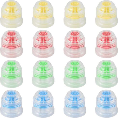 16pcs 28mm Push Pull Replacement Caps, Colorful Bottle Cover Replacement Flip Cover Plastic Replacement Push Pull Caps for Sport Water Bottle in Saudi Arabia