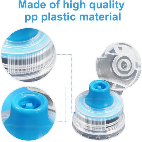 16pcs 28mm Push Pull Replacement Caps, Colorful Bottle Cover Replacement Flip Cover Plastic Replacement Push Pull Caps for Sport Water Bottle in Saudi Arabia