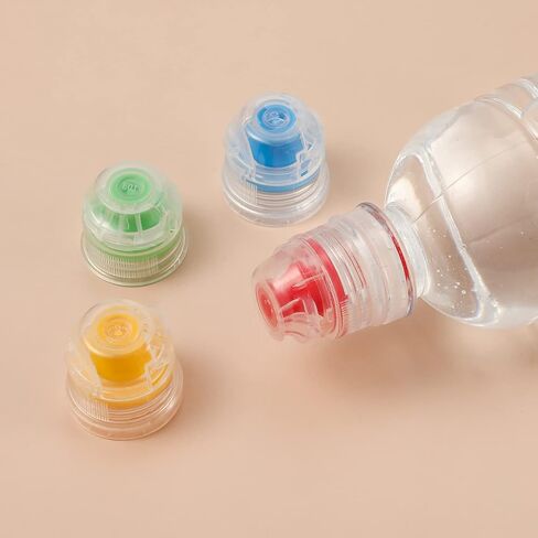 16pcs 28mm Push Pull Replacement Caps, Colorful Bottle Cover Replacement Flip Cover Plastic Replacement Push Pull Caps for Sport Water Bottle in Saudi Arabia