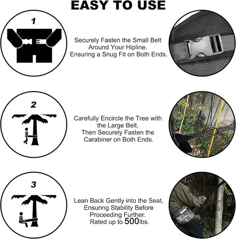 MDSTOP Portable Outdoor Toilet Solution, Durable & Versatile Strap with Buckle, Relieve Leg Fatigue and Free Your Hands, Suitable for Camping, Hiking, Fishing, Hunting in Saudi Arabia