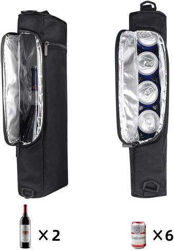 Golf Cooler Bag - Golf Accessories for Men and Small Soft Cooler Bags Insulated Beer Cooler Holds a 6 Pack of Cans or Two Bottles of Wine, Fits in Most Golf Sports Bags，Golf Accessories for Men in Saudi Arabia