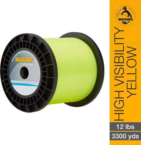 Maxima Fishing Line Service Spools, High Visibility Yellow in Kuwait