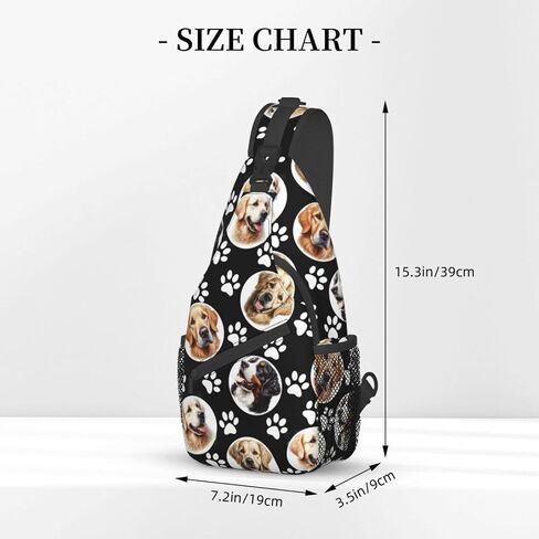 Dog Paw Sling Bag for Women Men Chicken Crossbody Bags Sunflower Chest Bag Gothic Skull Daypack Shoulder Bag Backpack in Saudi Arabia