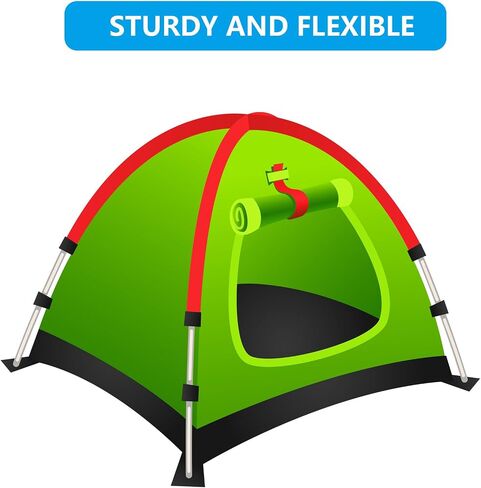 Aluminum Tent Poles Replacement,Fits Both Female and Male Ends,7001 T6 Lightweight Tent Rod Repair Kit for Camping Hiking Backpacking Tent (12ft 1.3in) in Saudi Arabia