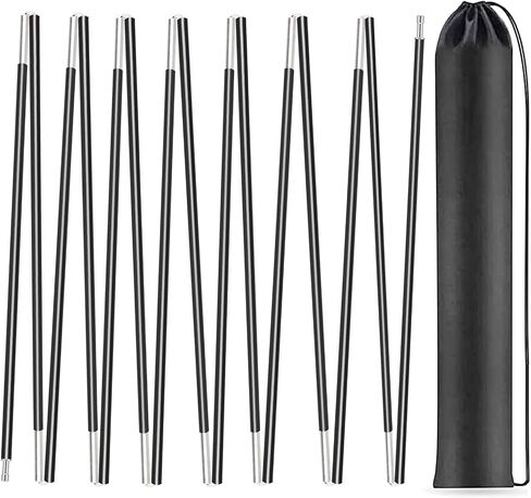 Aluminum Tent Poles Replacement,Fits Both Female and Male Ends,7001 T6 Lightweight Tent Rod Repair Kit for Camping Hiking Backpacking Tent (12ft 1.3in) in Saudi Arabia