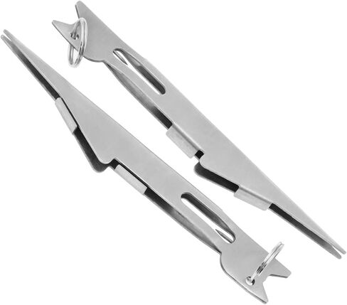 2pcs Silver 10cm Fishing Knot Tying Tool Quick Tie Fishing Knot Tool Fly Fishing Hook Lures Lines Angler Accessories Fly Fishing Equipment for Hook Fishing Line in Saudi Arabia